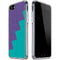Purple Turquoise Zig Zag iPhone SE (2nd & 3rd Gen) Clear Case