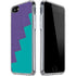 Purple Turquoise Zig Zag iPhone SE (2nd & 3rd Gen) Clear Case