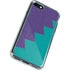 Purple Turquoise Zig Zag iPhone SE (2nd & 3rd Gen) Clear Case