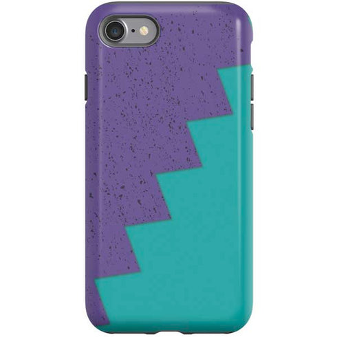 Purple Turquoise Zig Zag iPhone SE (2nd & 3rd Gen) Pro Case