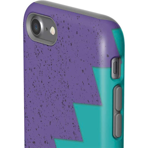 Purple Turquoise Zig Zag iPhone SE (2nd & 3rd Gen) Pro Case