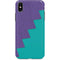 Purple Turquoise Zig Zag iPhone X Pro Case