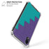 Purple Turquoise Zig Zag iPhone XR Clear Case