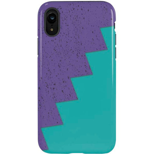 Purple Turquoise Zig Zag iPhone XR Pro Case