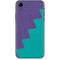 Purple Turquoise Zig Zag iPhone XR Skin