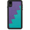 Purple Turquoise Zig Zag iPhone XR Waterproof Case