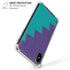 Purple Turquoise Zig Zag iPhone XS Max Clear Case