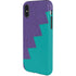 Purple Turquoise Zig Zag iPhone XS Pro Case