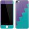 Purple Turquoise Zig Zag Apple iPod Skin
