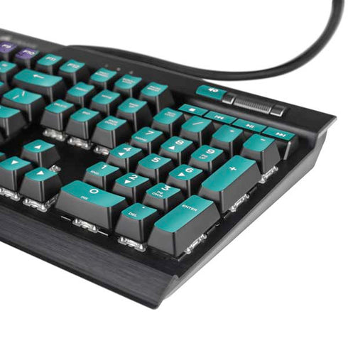Purple Turquoise Zig Zag K95 RGB PLATINUM Mechanical Gaming Keyboard Skin
