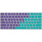 Purple Turquoise Zig Zag Magic Keyboard Skin