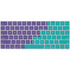 Purple Turquoise Zig Zag Magic Keyboard Skin