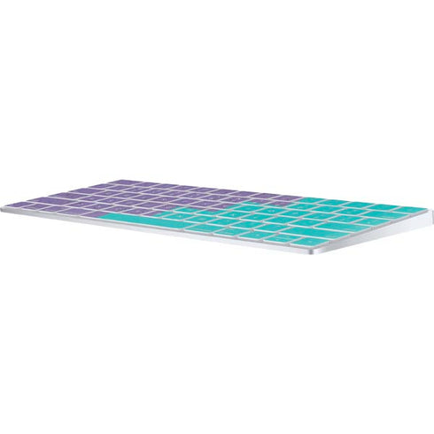 Purple Turquoise Zig Zag Magic Keyboard Skin