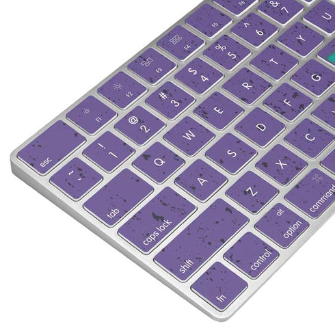 Purple Turquoise Zig Zag Magic Keyboard Skin