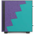 Purple Turquoise Zig Zag NZXT H510 Compact ATX Mid-Tower Case Skin