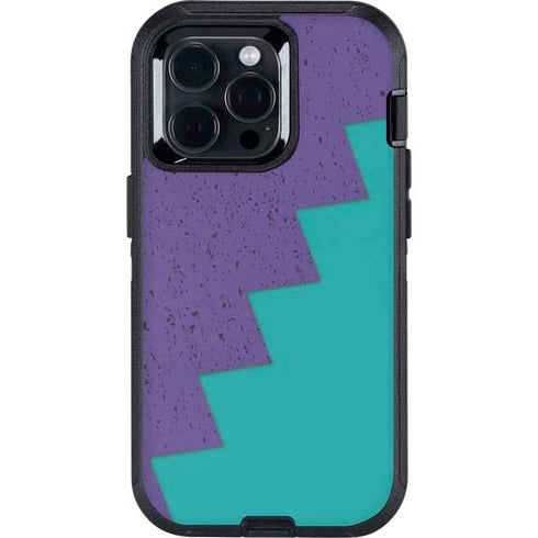 Purple Turquoise Zig Zag Otterbox Defender iPhone Skin
