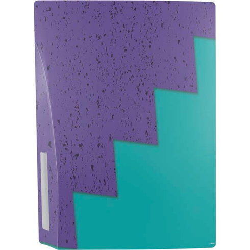 Purple Turquoise Zig Zag PS5 Bundle Skin
