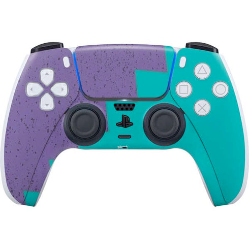 Purple Turquoise Zig Zag PS5 Controller Skin