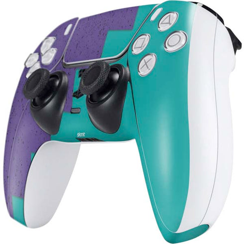 Purple Turquoise Zig Zag PS5 Controller Skin