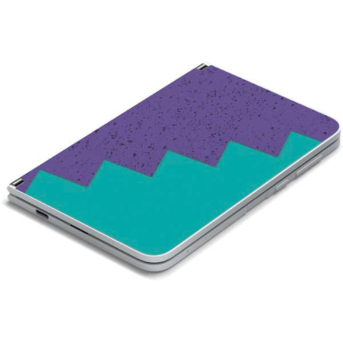Purple Turquoise Zig Zag Surface Duo Skin