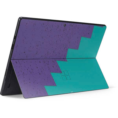 Purple Turquoise Zig Zag Surface Pro 7 Skin
