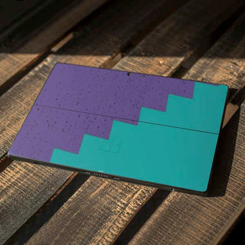 Purple Turquoise Zig Zag Surface Pro 7 Skin