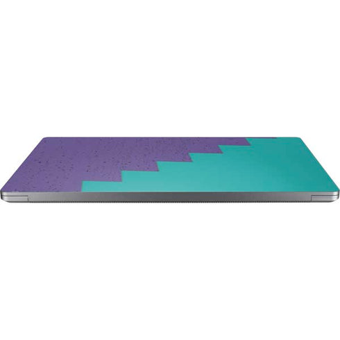 Purple Turquoise Zig Zag Universal Laptop 12in (9.8 x 6.8in) Skin