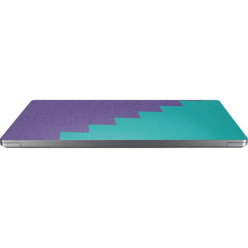 Purple Turquoise Zig Zag Universal Laptop 14in (11.4 x 8.2in) Skin