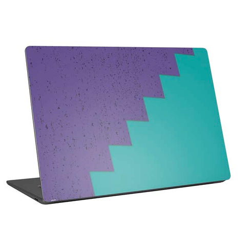 Purple Turquoise Zig Zag Universal Laptop 15in (12.2 x 8.8in) Skin