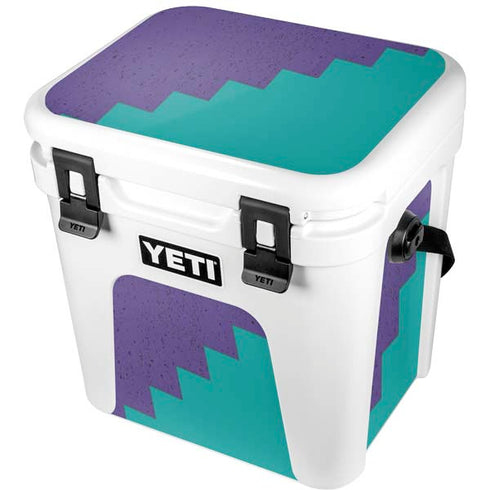 Purple Turquoise Zig Zag YETI Roadie 24 Hard Cooler Skin