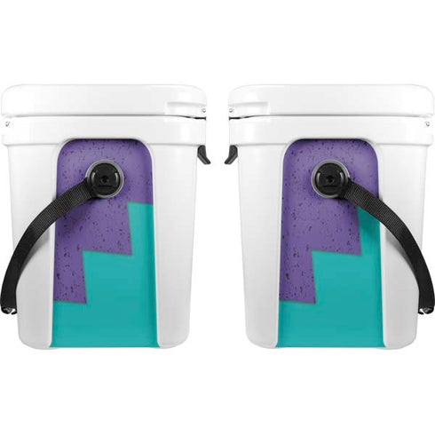 Purple Turquoise Zig Zag YETI Roadie 24 Hard Cooler Skin