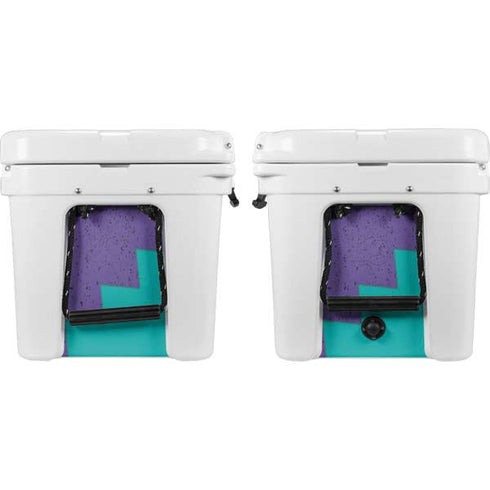 Purple Turquoise Zig Zag YETI Tundra 35 Hard Cooler Skin