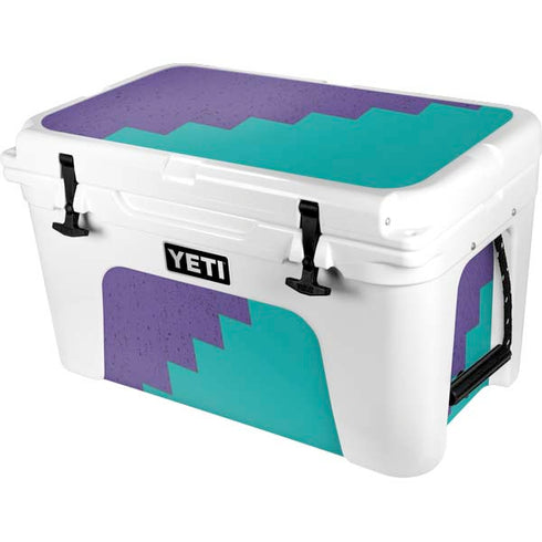 Purple Turquoise Zig Zag YETI Tundra 45 Hard Cooler Skin