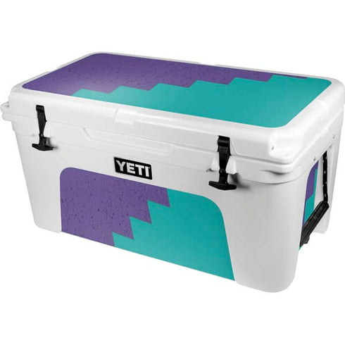 Purple Turquoise Zig Zag YETI Tundra 65 Hard Cooler Skin