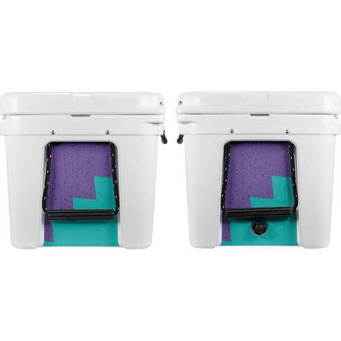 Purple Turquoise Zig Zag YETI Tundra 75 Hard Cooler Skin
