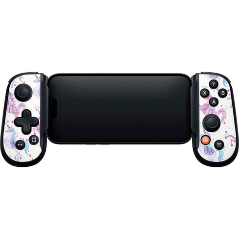 Purple Unicorns by Cat Coq Backbone One for iPhone Game Controller Skin