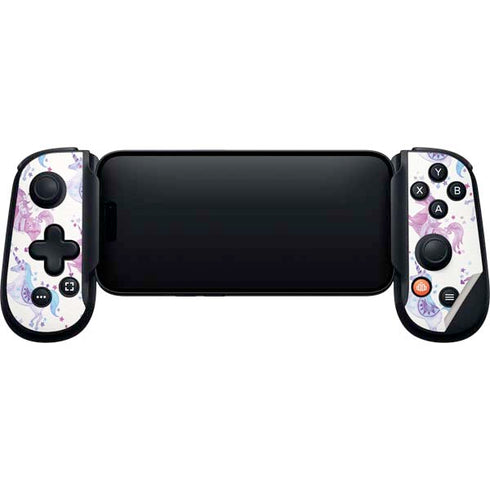 Purple Unicorns by Cat Coq Backbone One for iPhone Game Controller Skin