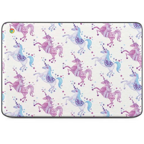 Purple Unicorns by Cat Coq HP Chromebook Skin