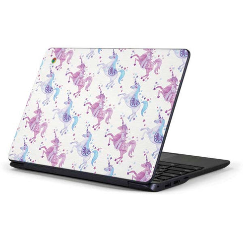 Cat Coq Purple Unicorns Samsung Chromebook Skin
