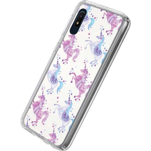 Cat Coq Purple Unicorns Galaxy A10e Clear Case