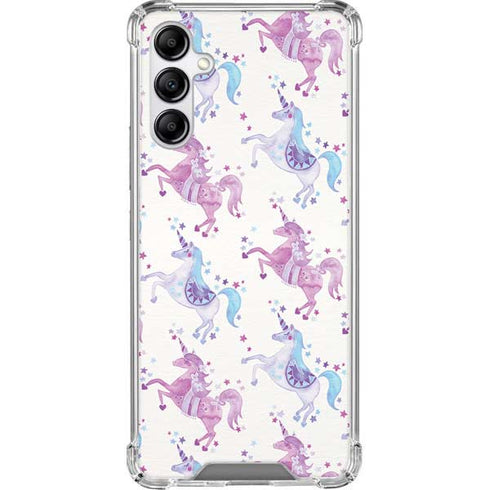Cat Coq Purple Unicorns Galaxy A14 5G Clear Case