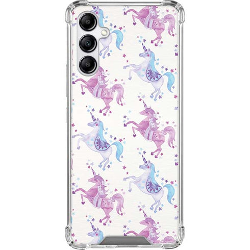 Purple Unicorns by Cat Coq Galaxy A15 5G Clear Case
