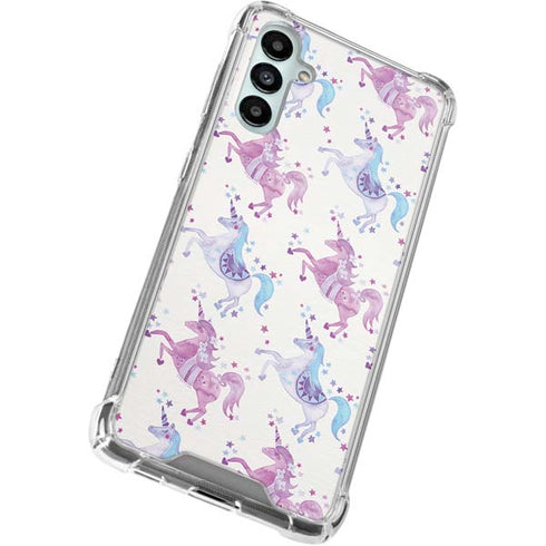 Purple Unicorns by Cat Coq Galaxy A15 5G Clear Case