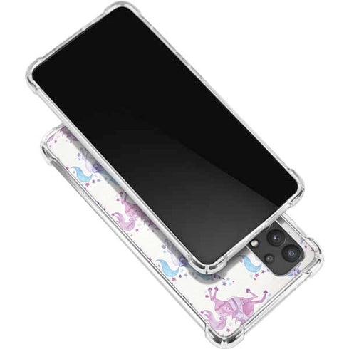 Cat Coq Purple Unicorns Galaxy A32 5G Clear Case