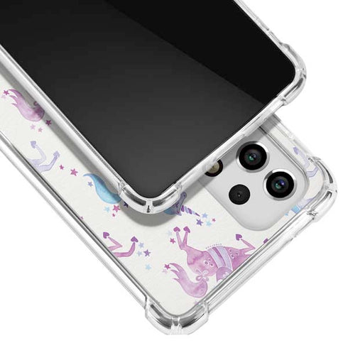 Cat Coq Purple Unicorns Galaxy A33 5G Clear Case