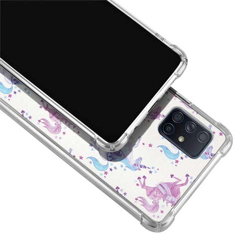 Cat Coq Purple Unicorns Galaxy A51 5G Clear Case