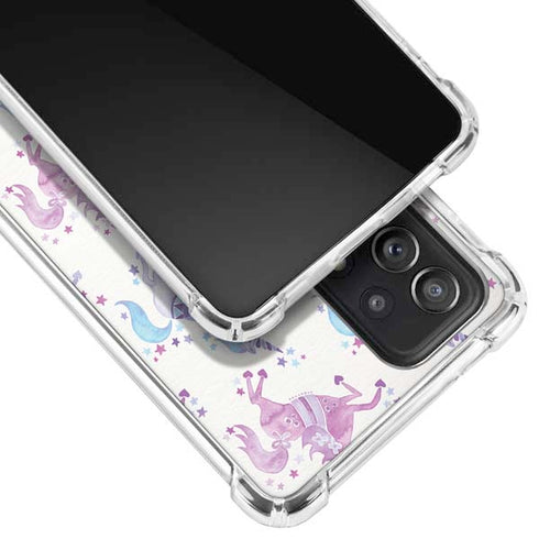 Cat Coq Purple Unicorns Galaxy A52 5G Clear Case