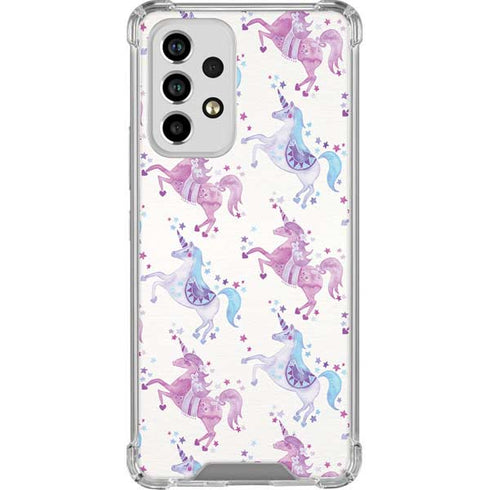 Cat Coq Purple Unicorns Galaxy A53 5G Clear Case