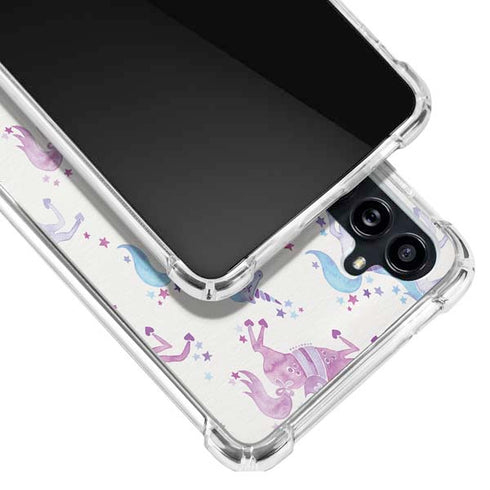 Purple Unicorns by Cat Coq Galaxy A54 5G Clear Case