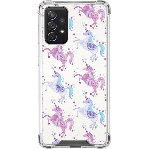 Cat Coq Purple Unicorns Galaxy A72 5G Clear Case